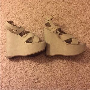 Tan Steve Madden Wedges